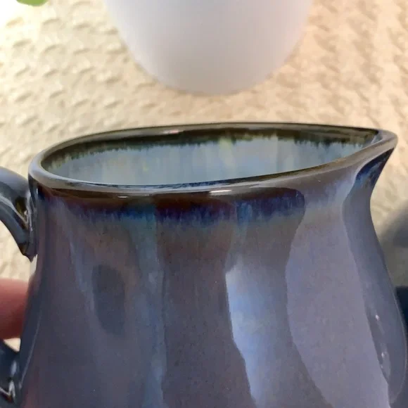 VTG Sango dusty blue creamer and sugar bowl set - Picture 11 of 14